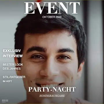 Magazin-Effekt auf einer lächelnden Frau – Online-Fotobox